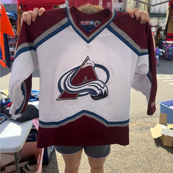 CCM Red and White Hockey Jersey Shirt - Picture 1 of 3